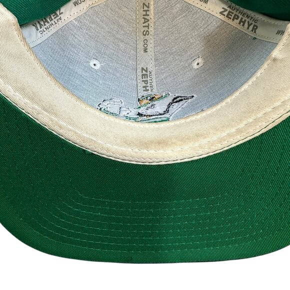 NOTRE DAME Fighting Irish Big Stich Logo Green/Navy NCAA Baseball Cap SZ 7 1/2 - Picture 7 of 8